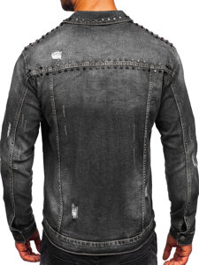 Chaqueta vaquera para hombre negro Bolf MJ504N