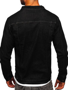 Chaqueta vaquera para hombre negro Bolf MJ510N