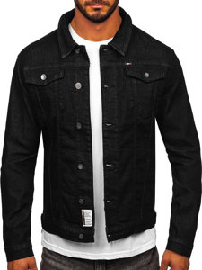 Chaqueta vaquera para hombre negro Bolf MJ510N