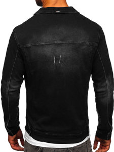 Chaqueta vaquera para hombre negro Bolf MJ514N