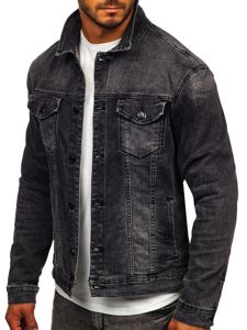 Chaqueta vaquera para hombre negro Bolf XSF78268