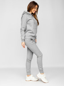 Conjunto de chándal con capucha para mujer color gris Bolf 0002