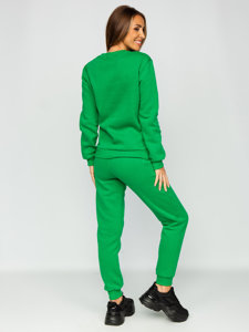 Conjunto de chándal de dos piezas para mujer verde Bolf VE22