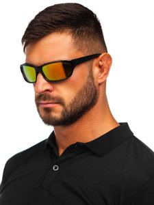 Gafas de sol negro y oro Bolf PLS12