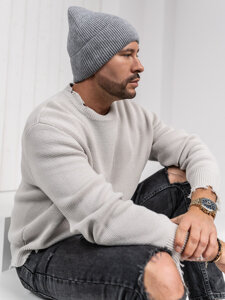 Gorro forrado de invierno para hombre gris Bolf 387043