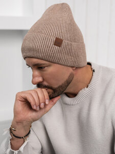 Gorro forrado de invierno para hombre marrón Bolf 387043