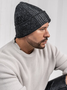 Gorro forrado de invierno para hombre negro Bolf 386010