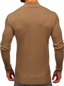 Jersey abierto de algodón para hombre camel Bolf W6-18089