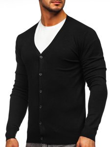 Jersey abierto para hombre color negro Bolf YY06