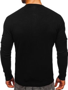 Jersey abierto para hombre color negro Bolf YY06