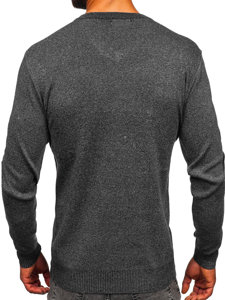 Jersey básico con escote de pico para hombre antracita Bolf S8530