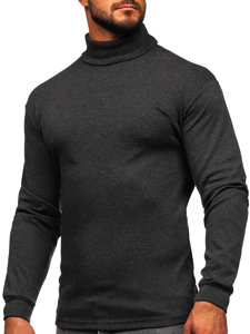 Jersey básico de cuello alto para hombre grafito Bolf 145347-1