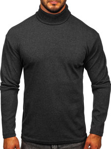 Jersey básico de cuello alto para hombre grafito Bolf 145347