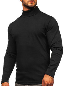 Jersey básico de cuello alto para hombre negro Bolf 145347