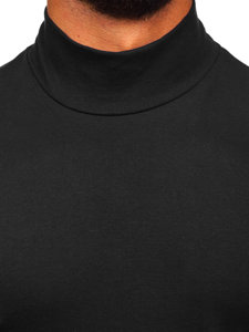 Jersey básico de cuello medio para hombre negro Bolf 145348