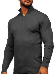 Jersey con cuello alto para hombre antracita Bolf MM6007