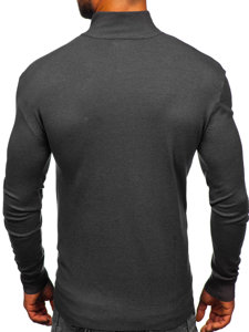 Jersey con cuello alto para hombre antracita Bolf MM6007