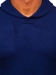 Jersey con cuello alto para hombre azul oscuro Bolf MM6018