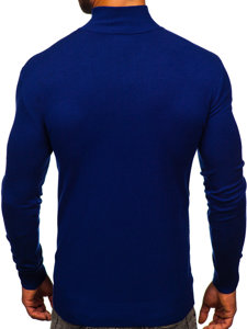 Jersey con cuello alto para hombre azul tinta Bolf MM6007