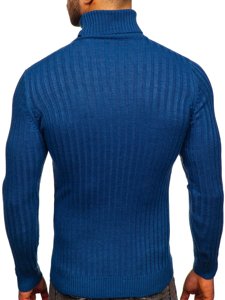 Jersey con cuello alto para hombre color azul Bolf 4602