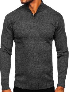 Jersey con cuello alto para hombre color negro Bolf S8274