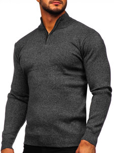 Jersey con cuello alto para hombre color negro Bolf S8274