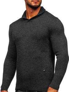 Jersey con cuello alto para hombre grafito Bolf MM6018