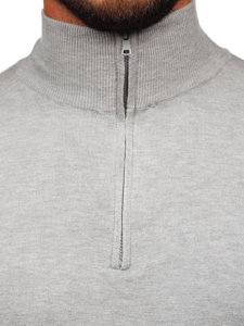 Jersey con cuello alto para hombre gris Bolf MM6007