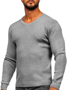 Jersey con escote de pico básico para hombre gris Bolf S8533