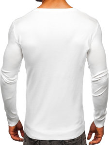 Jersey con escote de pico para hombre blanco Bolf MMB601