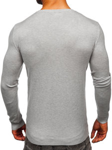 Jersey con escote de pico para hombre gris Bolf MMB601