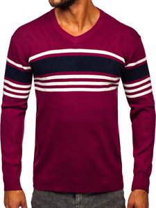 Jersey con escote de pico para hombre violeta Bolf S8536