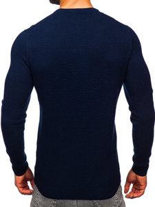 Jersey de algodón para hombre azul oscuro Bolf W6-21344