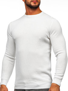 Jersey de algodón para hombre blanco Bolf W6-21344