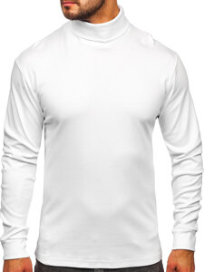 Jersey de cuello alto básico para hombre blanco Bolf 145347-1