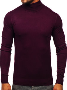 Jersey de cuello alto básico para hombre burdeos Bolf W1-1728