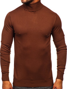 Jersey de cuello alto básico para hombre chocolate Bolf W1-1728