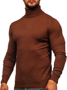 Jersey de cuello alto básico para hombre chocolate Bolf W1-1728