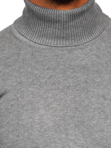 Jersey de cuello alto básico para hombre gris Bolf S8517