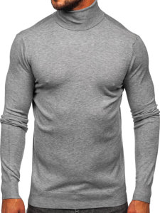 Jersey de cuello alto básico para hombre gris Bolf W1-1728