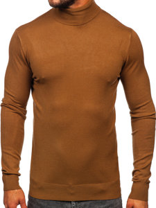 Jersey de cuello alto básico para hombre marrón Bolf W1-1728