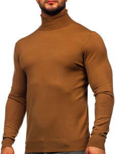 Jersey de cuello alto básico para hombre marrón Bolf W1-1728