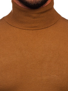 Jersey de cuello alto básico para hombre marrón Bolf W1-1728