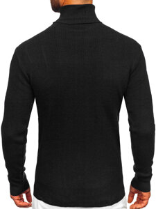 Jersey de cuello alto básico para hombre negro Bolf S8751