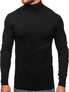 Jersey de cuello alto básico para hombre negro Bolf W1-1728