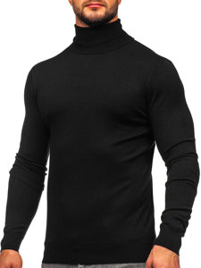 Jersey de cuello alto básico para hombre negro Bolf W1-1728