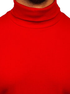 Jersey de cuello alto básico para hombre rojo Bolf 145347-1