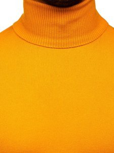 Jersey de cuello alto sin estampado para hombre amarillo Bolf YY02