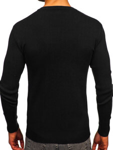 Jersey de cuello en V para hombre negro Bolf H2405