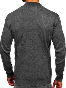 Jersey de cuello medio básico para hombre antracita Bolf S8561